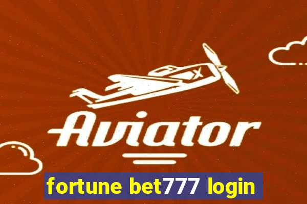 fortune bet777 login